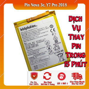 Pin Webphukien cho Huawei Nova 3e, Y7 Pro 2018 Việt Nam HB366481ECW - 3000mAh